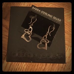 New Barra sterling silver heart earrings